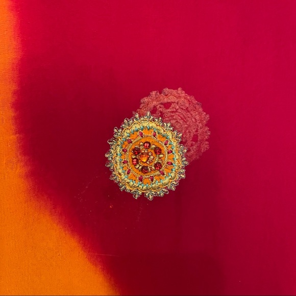 Orange Salwar Kameez Indian 3-Piece Set – Punjab/Pakistan Style - Picture 5 of 10